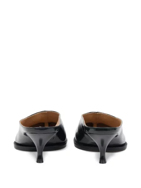 Papuci tip mules Maison Margiela din piele negru