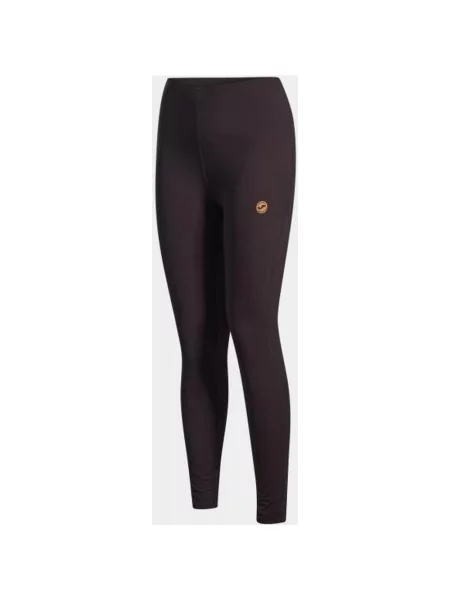 Długie legginsy Joma Indoor Gym brązowo S pomarańczowe
