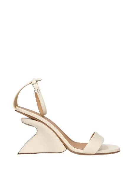Sandale Off-white din piele alb