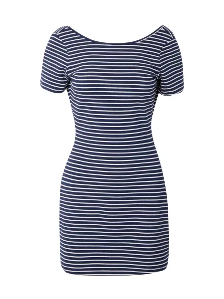 Motel Rochie Roswitha bleumarin alb