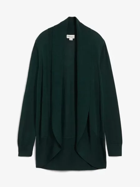 Sweter bez zapięcia zielony