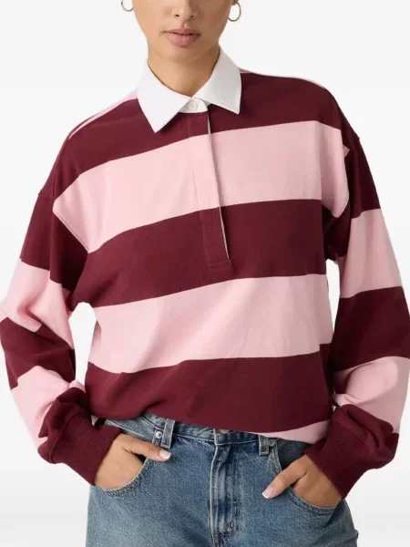 Szeroki sweter Levi's w paski czarny