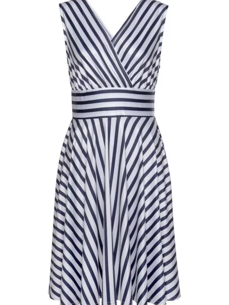 LASCANA Rochie albastru alb