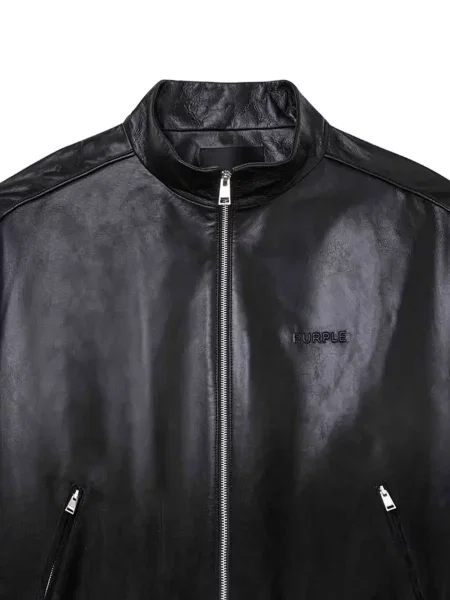 Geanta de piele Purple Brand negru