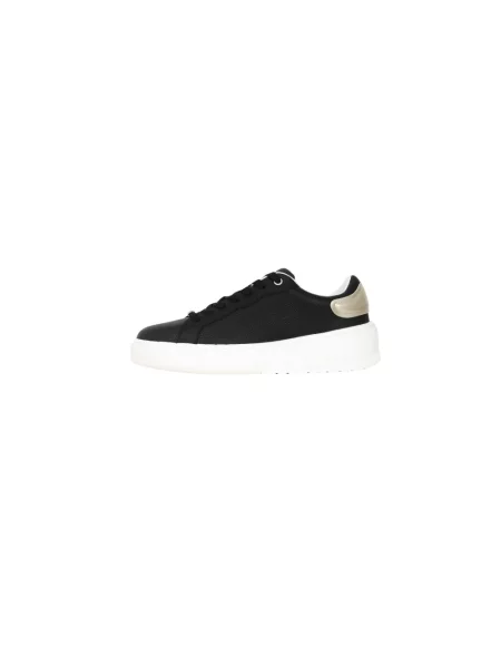 Sneakersy Armani Exchange skórzane czarne