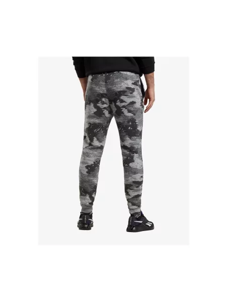 Hlače Reebok Sport s camo uzorkom crna