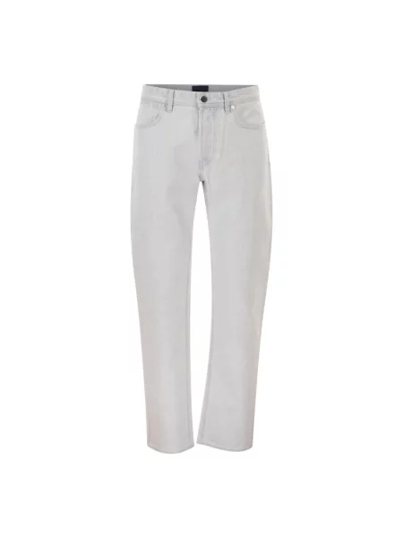Jeansy straight leg Stone Island z kamieniami niebieskie