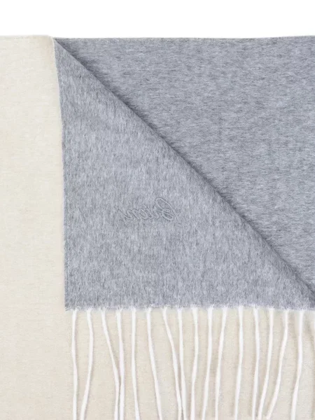 Fular Brioni cu broderie alb