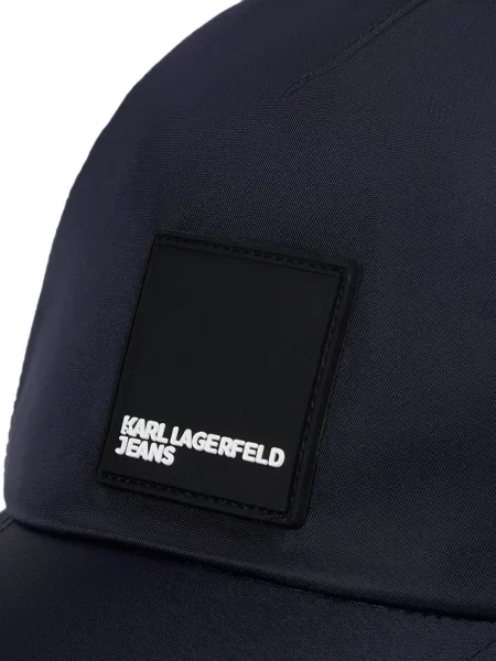 Șapcă Karl Lagerfeld Jeans cu autograf albastru