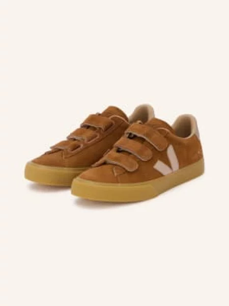 Veja Sneakersy Recife Logo koňaková / zlatá