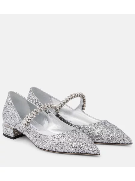 Pantofi cu toc Jimmy Choo argintiu