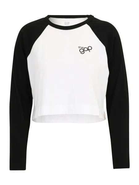 Gap Petite Tricou negru alb