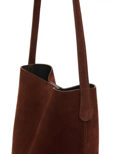 Τσάντα shopper Mansur Gavriel σουέτ καφέ