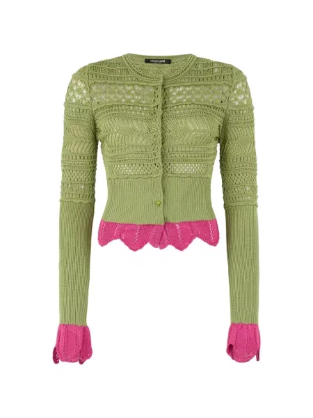 Cardigan Roberto Cavalli verde