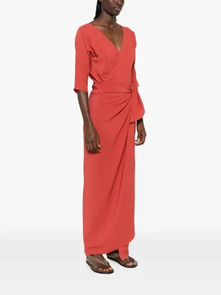 Rochie maxi Cortana plic roșu