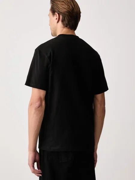 Lacoste tricou basic pentru bărbați din negru