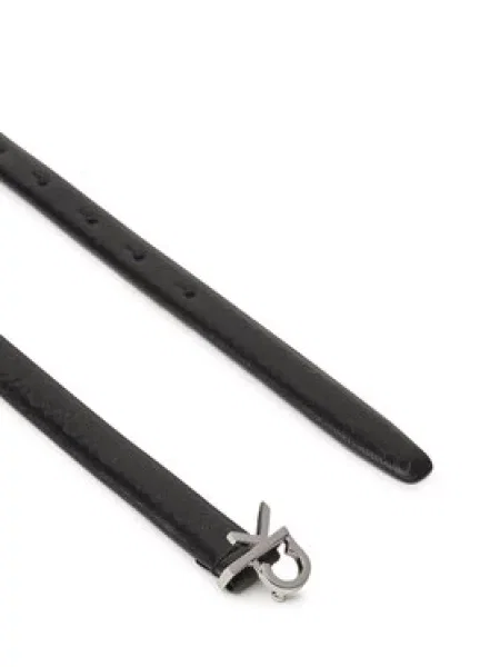 Calvin Klein Dámský Ck Buckle Skinny Belt černá