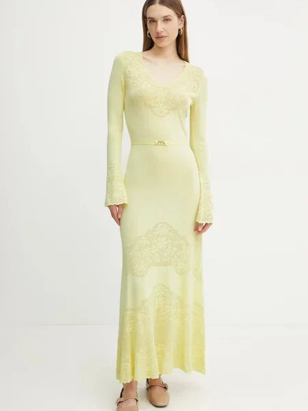 Twinset rochie galben