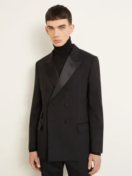Ami Paris Sako Smokingové Regular Fit černá