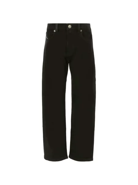 Jeansy straight leg dziecięce Diesel czarne