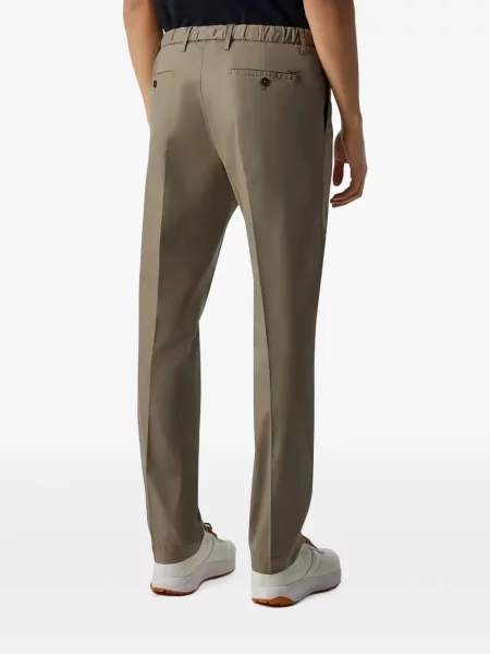 Plisované kalhoty Corneliani zelené