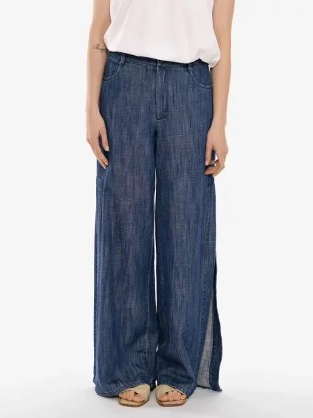 Nohavice denim modrá