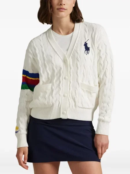 Kožna odgovarati kapa Polo Ralph Lauren s vezom plava