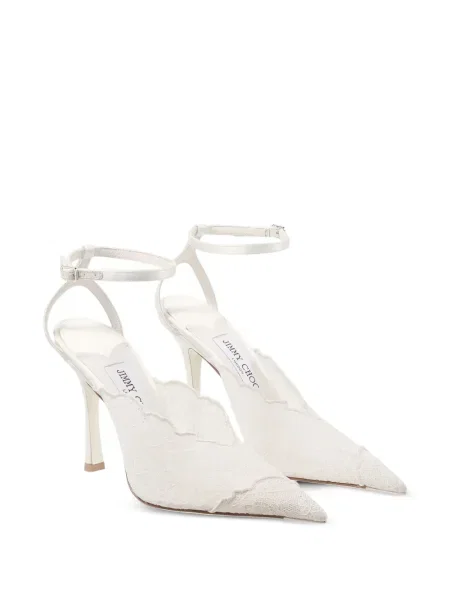 Pantofi cu toc Jimmy Choo alb