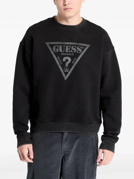 Hanorac Guess cu imagine negru