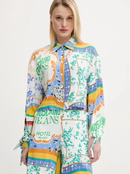 Košeľa Moschino Jeans biela