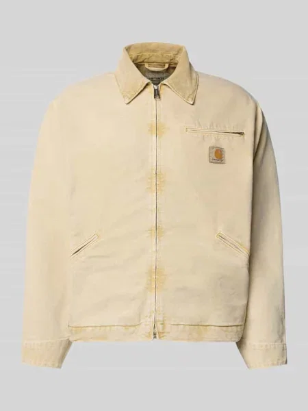 Kurtka z wykładanym kołnierzem i zamkiem błyskawicznym Carhartt Work In Progress beżowa