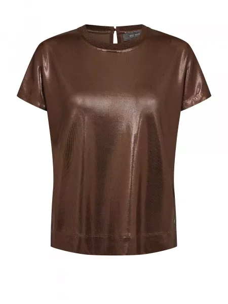 MOS MOSH Tricou închis maro