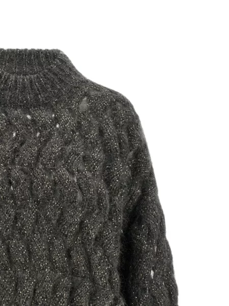 Pulover Brunello Cucinelli gri