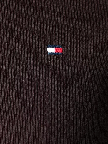 Tommy Hilfiger блуза с дълги ръкави дамска от кафяво