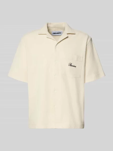 Koszula casualowa o kroju relaxed fit z fakturowanym wzorem Review