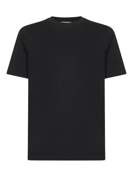 Krátké tričko D4.0 s kulatým výstřihem černé