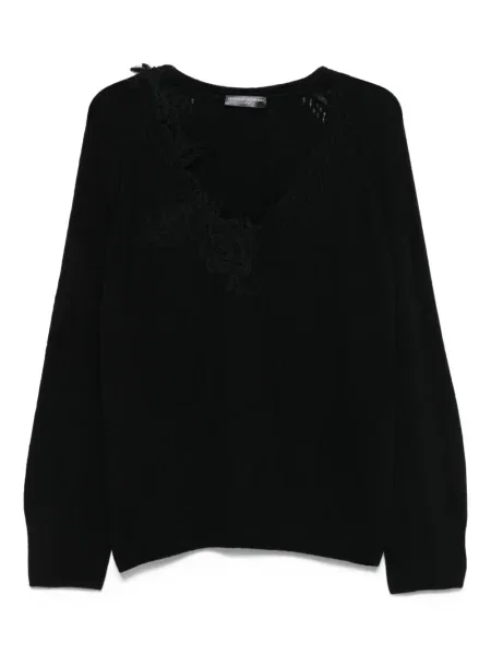 Pulover Ermanno Scervino din dantelă negru