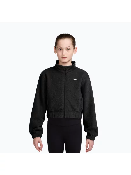 Bluză pentru copii Nike Pro Therma-FIT Full-Zip black/white alb