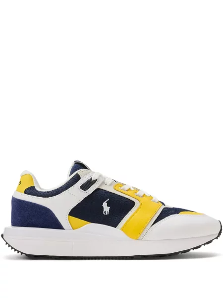 Ριγέ δερμάτινος κάλτσες Polo Ralph Lauren με κορδόνι μαύρο