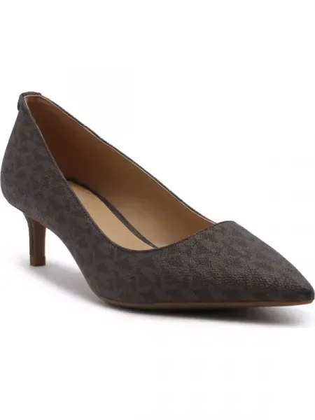 Michael Kors Pantofi ALINA FLEX KITTEN PUMP cu adaos de piele maro