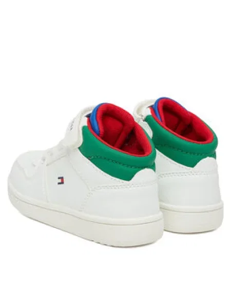 TOMMY HILFIGER Sportbačiai SKYLER tamsiai mėlyna / tamsiai žalia balta