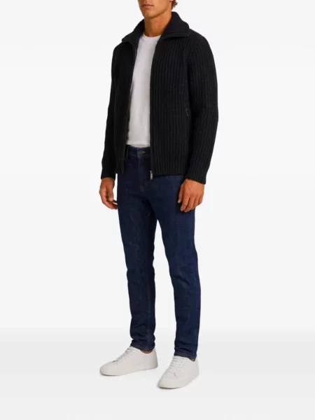 Cardigan Roberto Collina tricotate negru