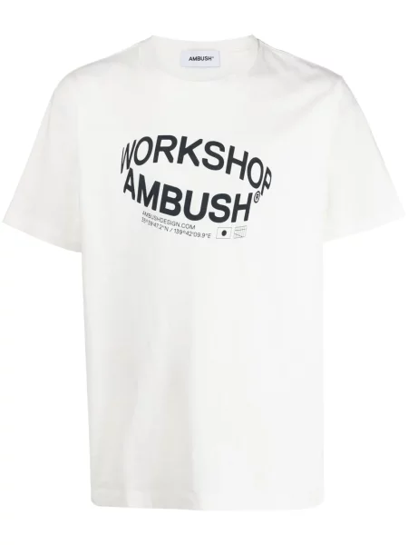 Tricou Ambush cu imagine alb