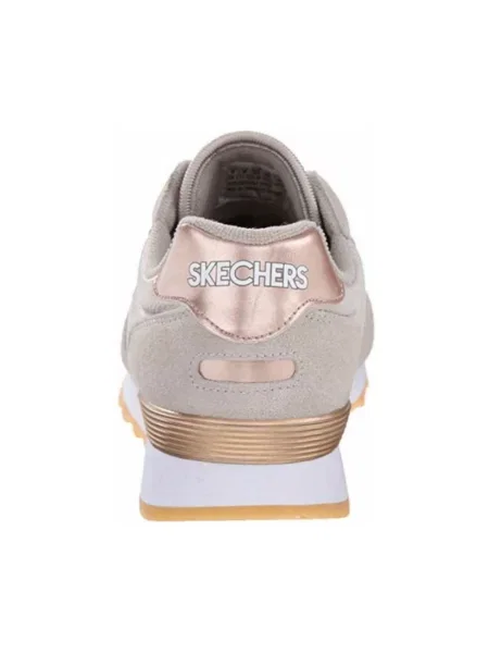 Sneakersy Skechers skórzane beżowe