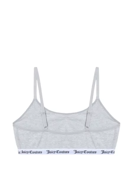 Bralette Juicy Couture s autogramom siva
