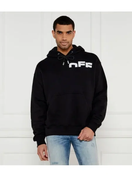 Hanorac cu glugă Off-white alb
