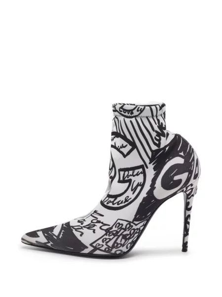 Cizme scurte D&g Preowned cu imagine alb