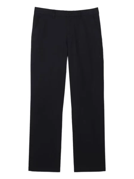 Pantaloni Lacoste cu broderie albastru