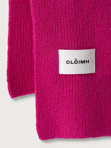 Cloimh шал дамски от вълна розово