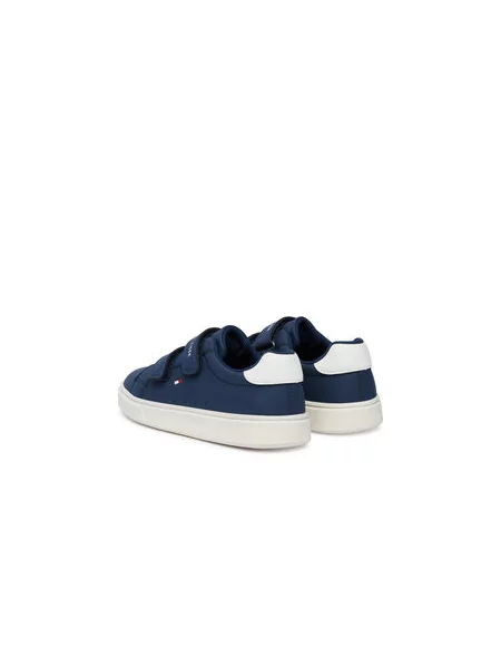 Superge Tommy Hilfiger Low Cut Velcro Sneaker S Mornarsko modra bela